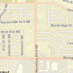 4978-4988 Wyoming Boulevard Northeast Street Map