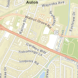 Aulon Tennessee Street Map