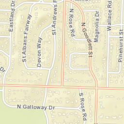 Hedgemoor Tennessee Street Map
