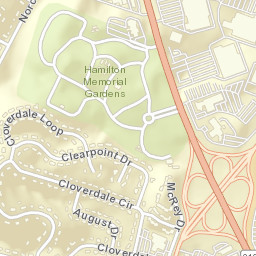 Cloverdale Estates Tennessee Street Map