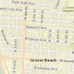 Grover Beach California Street Map