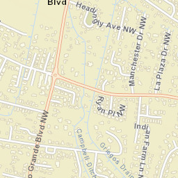 2123 Candelaria Rd NW, Albuquerque, NM Street Map