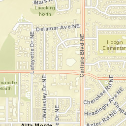 3837-3901 Hilton Avenue Northeast Albuquerque NM Street Map