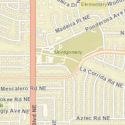 3801 San Mateo Boulevard Northeast Albuquerque NM Street Map