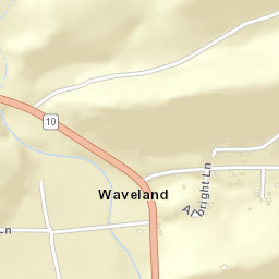 Waveland Arkansas Street Map