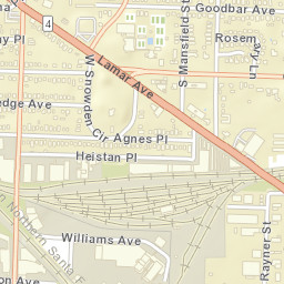 Rosemary Lane Tennessee Street Map