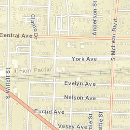 1658 York Avenue, Memphis, TN 38104 Street Map