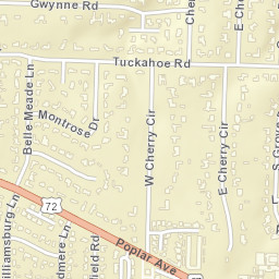 255 West Cherry Circle, Memphis, TN 38117 Street Map