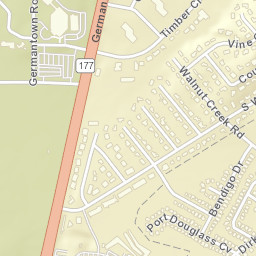 256-288 Germantown Bend Cove, Cordova Street Map