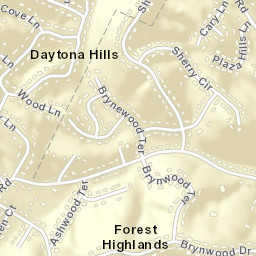 Forest Highlands Tennessee Street Map