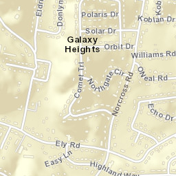 Galaxy Heights Tennessee Street Map