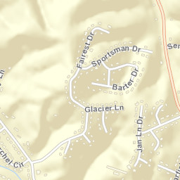 Highland Manor Tennessee Street Map