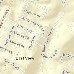 East View Tennessee Street Map
