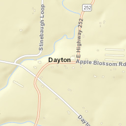 Dayton Arkansas Street Map