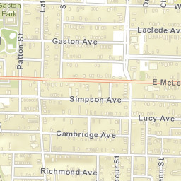 1061-1083 Latham Street Memphis TN Street Map