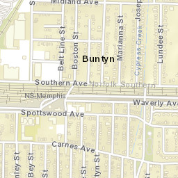 Buntyn Tennessee Street Map