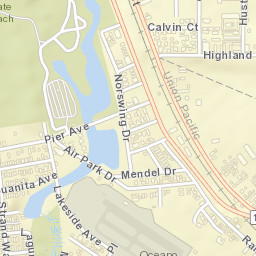 Oceano Beach California Street Map