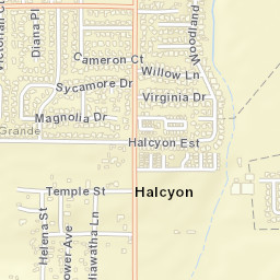 Halcyon California Street Map