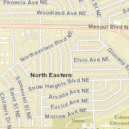 2001-2005 Parsifal Street Northeast, Albuquerque Street Map