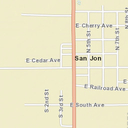 7th Street San Jon NM 88434 America Street Map