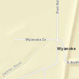 Wyanoke Arkansas Street Map