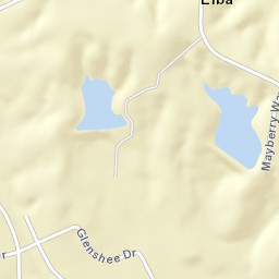 Elba Tennessee Street Map