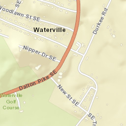 Waterville Tennessee Street Map