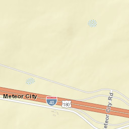 Meteor City Arizona Street Map
