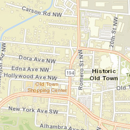 205 San Felipe Street Northwest, Albuquerque Street Map