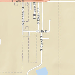 4th St, Carnegie, OK 73015 Street Map