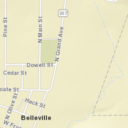 Belleville Arkansas Street Map