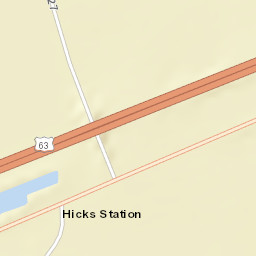 Hicks Station Arkansas Street Map