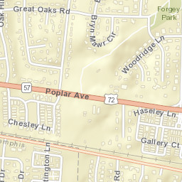 Greenlawn Tennessee Street Map