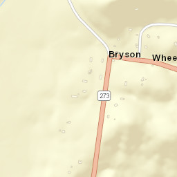 Bryson Tennessee Street Map