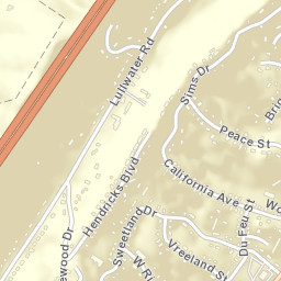 Mountain Ridge Tennessee Street Map
