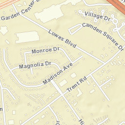 Garden Center Lane, Rivertowne Square Street Map