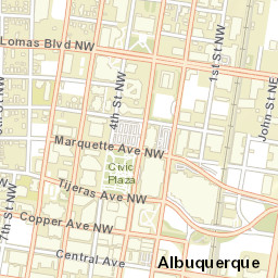 423 Central Ave NW, Albuquerque, NM 87102 Street Map