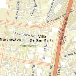 1000 Woodward Place Northeast, Albuquerque, NM Street Map