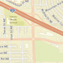 8601-8809 Lomas Boulevard Northeast, Albuquerque, NM Street Map