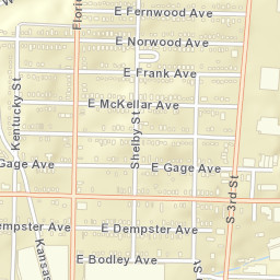 1-15 East Mallory Avenue Memphis TN Street Map