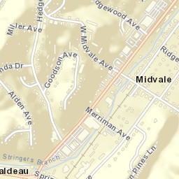 Midvale Tennessee Street Map