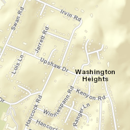 Washington Hills Tennessee Street Map