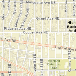 165-199 Washington Street Northeast Albuquerque Street Map