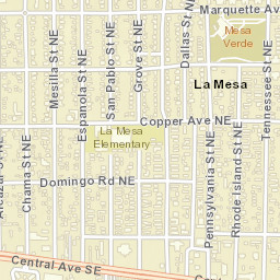 438 Chama Street Northeast, Albuquerque Street Map