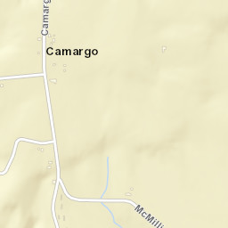 Camargo Tennessee Street Map