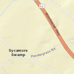 Sycamore Swamp Tennessee Street Map