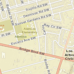 6305-6309 Dennison Road Southwest Albuquerque Street Map