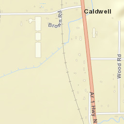 Caldwell Arkansas Street Map