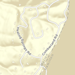 Elder Mountain Tennessee Street Map