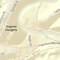 Gaylan Heights Tennessee Street Map